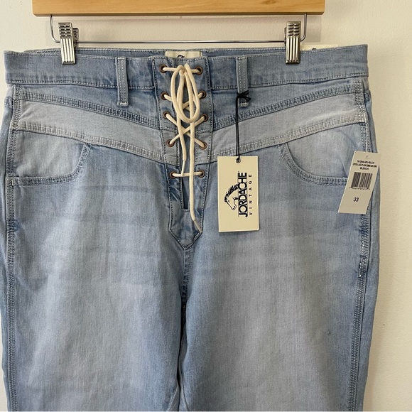 Jordache Jeans Woman’s Size 33 Lace Up Front Skinny - Picture 6 of 9